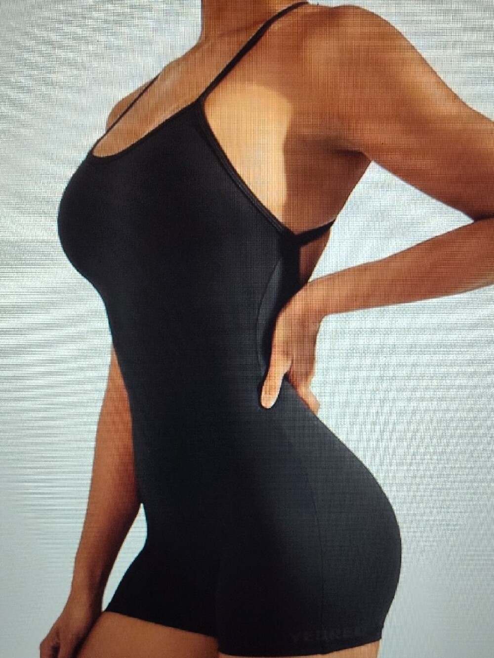 Black Slimming Shapewear Romper Women's Workout /Yoga BNWT - Picture 2 of 7